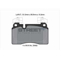 Pagid Street+ Brake Pads 8312