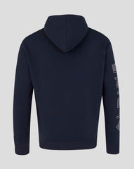 Alpine Racing F1 Sleeve Graphic Relaxed Fit Pullover Hoodie - Navy