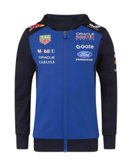 Red Bull Racing F1 Kid's 2026 Team Full Zip Hoodie- Youth Blue/Navy
