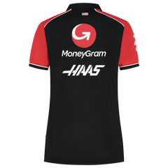 Haas Racing F1 2025 Women's Team Fitted Polo Shirt - Black