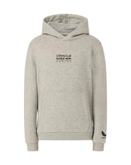 Red Bull Racing F1 Kid's Graphic Bull Hoodie - Youth Grey Marl/Chili Pepper
