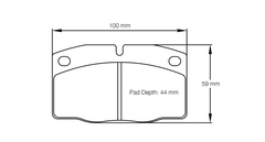 Pagid Race Pad Set 9521 H42  Historic