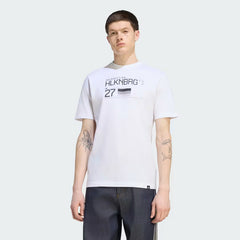 Audi Formula One Men's Team Nico Hulkenberg Graphic T-Shirt - White