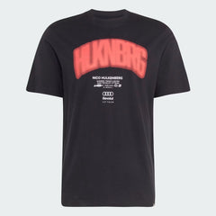Audi Formula One Men's Team Nico Hulkenberg Graphic T-Shirt - Black