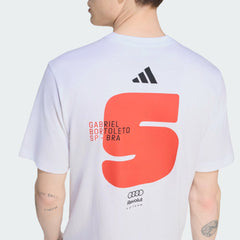 Audi Formula One Men's Team Gabriel Bortoleto T-Shirt - White