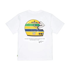 Ayrton Senna F1 x Tag Heuer Badge T-Shirt - White/Black