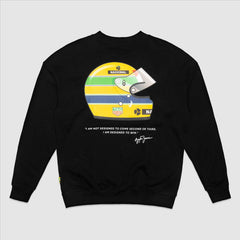 Ayrton Senna F1 x Tag Heuer Oversized Crew Sweatshirt - Black/White