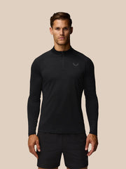 Castore Men's Mainline 1/4 Zip Tops - Black