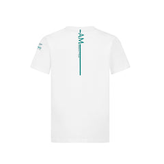 Aston Martin F1 Kids Lifestyle Graphic T-Shirt -  Youth White/Lime