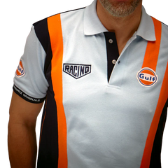 GrandPrix Originals Men's Gulf Racing Team Polo - Gulf Blue
