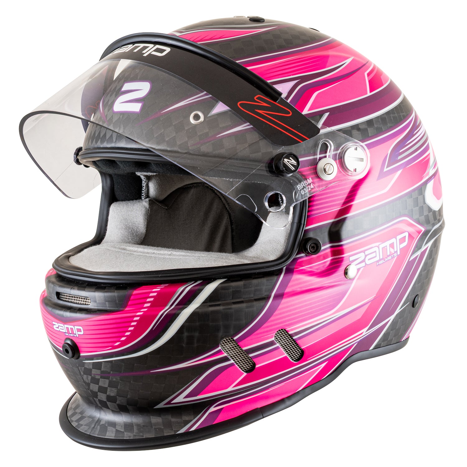 Zamp RZ-67D Helmet (SA2025) - Carbon Pink – Wine Country Motor Sports