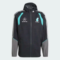 Mercedes - AMG Petronas Formula One Men's Mechanics Rain Jacket - Black
