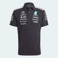 Mercedes - AMG Petronas Formula One 2026 Men's Team Polo Shirt - White/Black