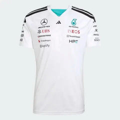 Mercedes - AMG Petronas Formula One 2026 Men's Team Jersey T-Shirt - White/Black