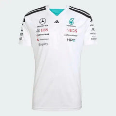 Mercedes - AMG Petronas Formula One 2026 Men's Team Jersey T-Shirt - White/Black