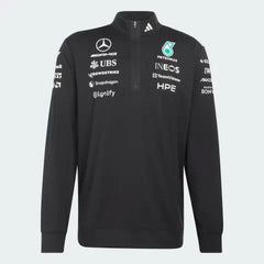 Mercedes - AMG Petronas Formula One 2026 Men's Team 1/4 Zip Sweatshirt - Black