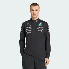 Mercedes - AMG Petronas Formula One 2026 Men's Team 1/4 Zip Sweatshirt - Black