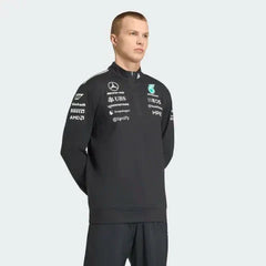 Mercedes - AMG Petronas Formula One 2026 Men's Team 1/4 Zip Sweatshirt - Black