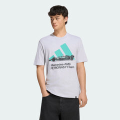 Mercedes - AMG Petronas Formula One Men's Team Graphic T-Shirt - Light Grey/Semi Mint Rush