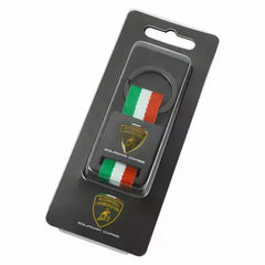 Automobili Lamborghini Squadra Corse Italian Flag Keyring