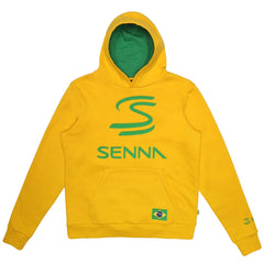 Ayrton Senna F1 Legacy Pullover Hoodie - Blue/Green/Yellow
