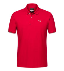 Alfa Romeo Racing F1 Small Logo Pique Polo Shirt - White/Black/Blue/Red