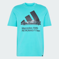 Mercedes - AMG Petronas Formula One Men's Team Graphic T-Shirt - Light Grey/Semi Mint Rush