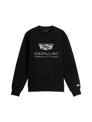 Cadillac F1 Racing Large Shield Graphic Crew Neck Sweatshirt - Black
