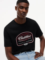 Cadillac F1 Racing Script Graphic T-Shirt - Black