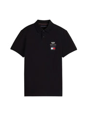 Cadillac F1 Racing Small Logo Polo Shirt - Black/White
