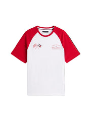 Cadillac F1 Racing Varsity Raglan T-Shirt - White