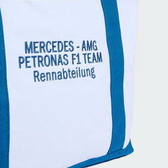 Mercedes - AMG Petronas F1 Special Edition Silverstone Blue Wonder Tote Bag - White