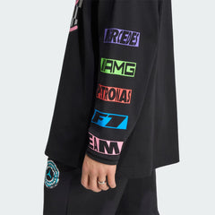 Mercedes - AMG Petronas F1 Men's "Lights On" Long Sleeve T-Shirt - Black