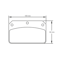 Pagid Race Pad Set 1796Usa RSTx Wilwood Dynalite Centre Pin