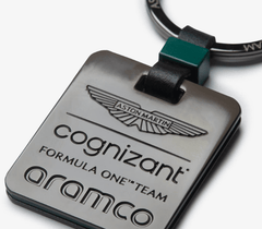 Aston Martin Cognizant Aramco F1 Team Square Keyring