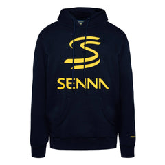 Ayrton Senna F1 Men's Legacy Pullover Hoodie - Navy/Gray Marble