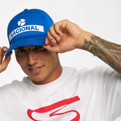 Ayrton Senna F1 Nacional Replica Baseball Hat - Blue