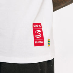 Ayrton Senna F1 Senninha Polo Shirt - White