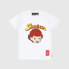 Ayrton Senna F1 Senninha T-Shirt - White/Red/Blue
