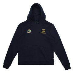 Ayrton Senna F1 #12 Pullover Hoodie - Navy