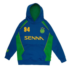 Ayrton Senna F1 94 Pullover Hoodie - Blue