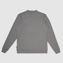 Ayrton Senna F1 Signature Crew Sweatshirt - Ash/Black