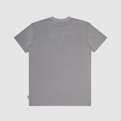 Ayrton Senna F1 Signature T-Shirt - Ash/Black