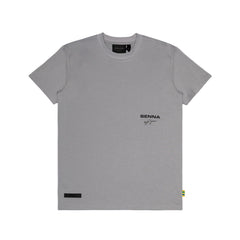 Ayrton Senna F1 Signature T-Shirt - Ash/Black