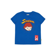 Ayrton Senna F1 Kids Senninha Face T-Shirt - Youth Blue