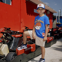 Ayrton Senna F1 Kids Senninha Face T-Shirt - Youth Blue