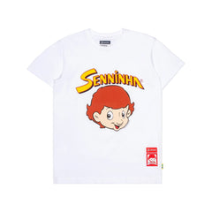 Ayrton Senna F1 Senninha Face T-Shirt - White