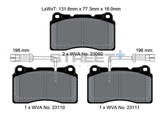 Pagid Street+ Brake Pads 8017