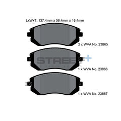 Pagid Street+ Brake Pads 8047