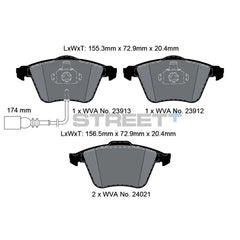 Pagid Street+ Brake Pads 8048
